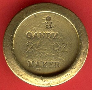 Gandy 2oz brass weight