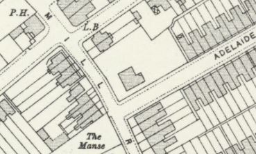 1912 OS map, corner Adelaide and Windmill Road