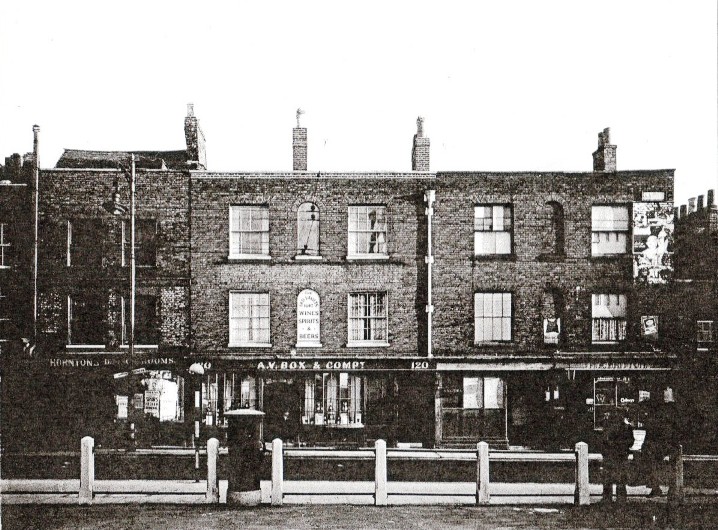 view showing 3 storey brick built properties