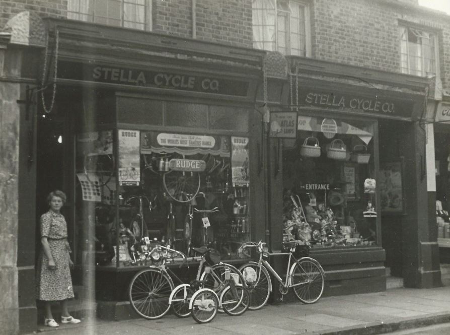 Shop frontage and owner