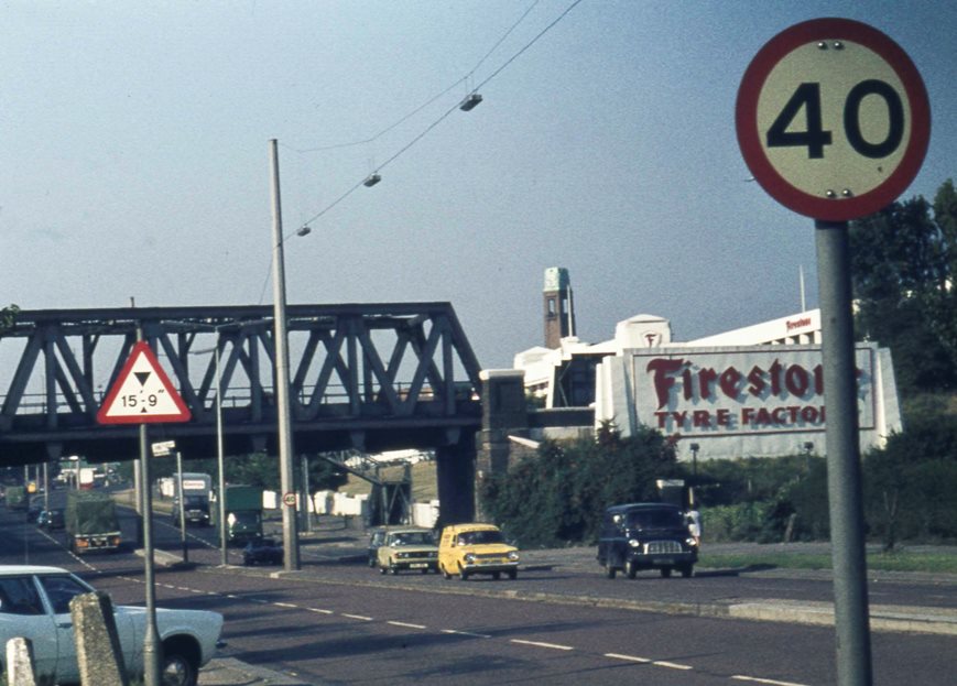 The Iron Bridge crossing the Great West Road