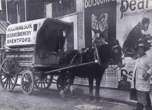 James John Ker (1859-1910) at work as a brewers' drayman