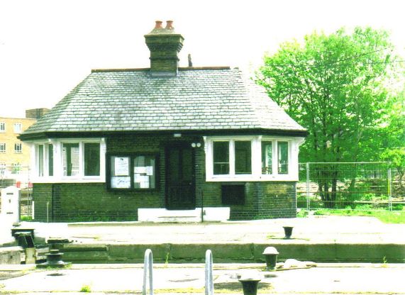 Brick and slate building with white-painted woodwork