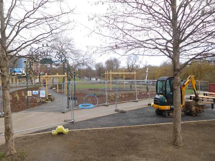 February 22 2022 view of the Waterman's Park entrance