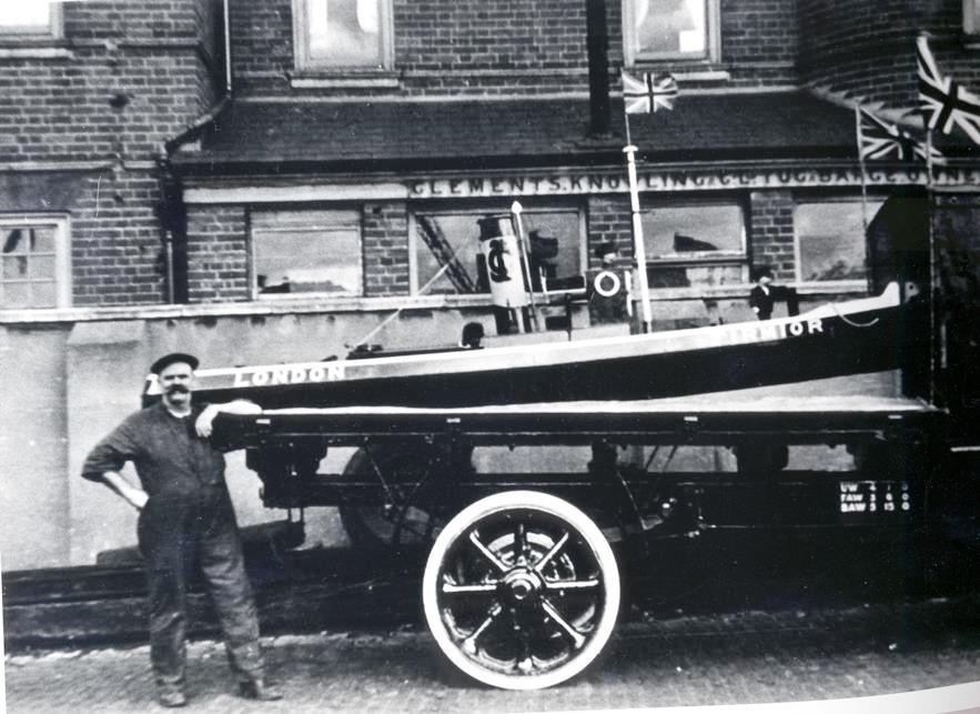 Robert Gent outside Clements Knowling, Ferry Lane