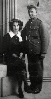 Henry Edward Smith and Ivy Maud Greatorex on their wedding day